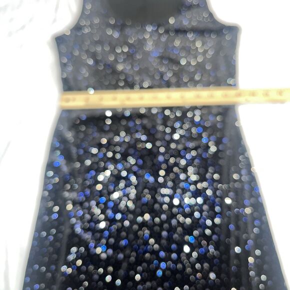 Women’s S Small Prom Vintage Gothic Maxi Dress Sparkles 90s Velvet - Picture 7 of 10